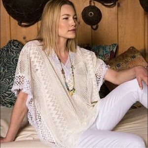 Love Johnny Was Crotchet Fringe Poncho